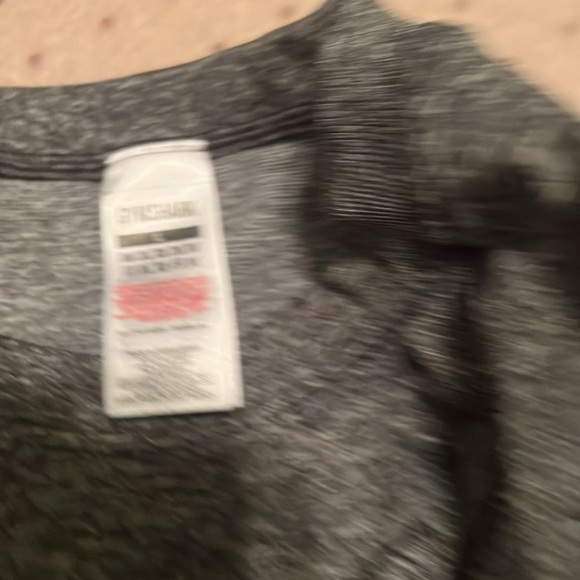 Gymshark Women’s Long Sleeve Cropped Workout Top – Gray Marl, Size Large - Picture 5 of 5